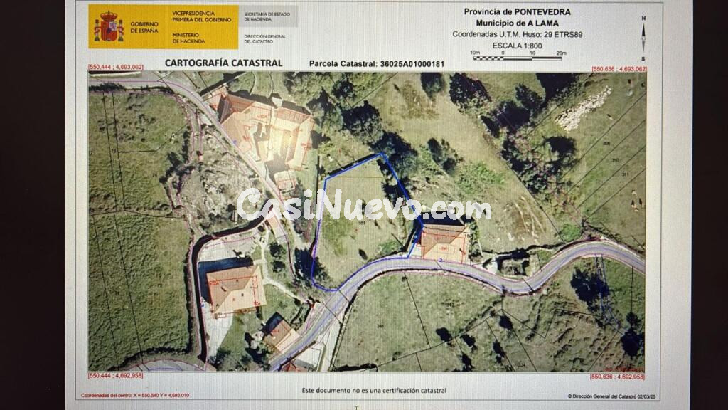 PARCELA EDIFICABLE EN A LAMA