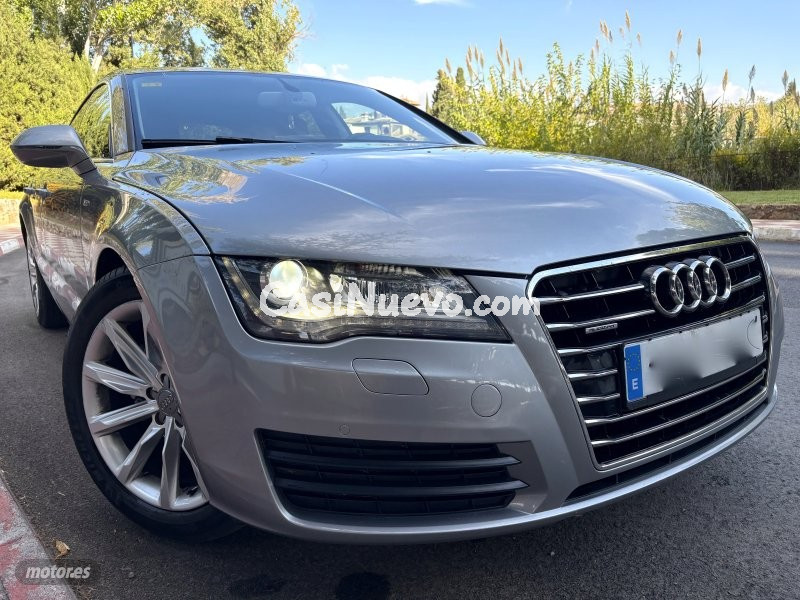 Audi A7 3.0 TDI QUATTRO SPORT LINE-LEDS-NAVI-PIEL-KEYLES GO de 2013 con 257.000 Km por 14.900 EUR. e...