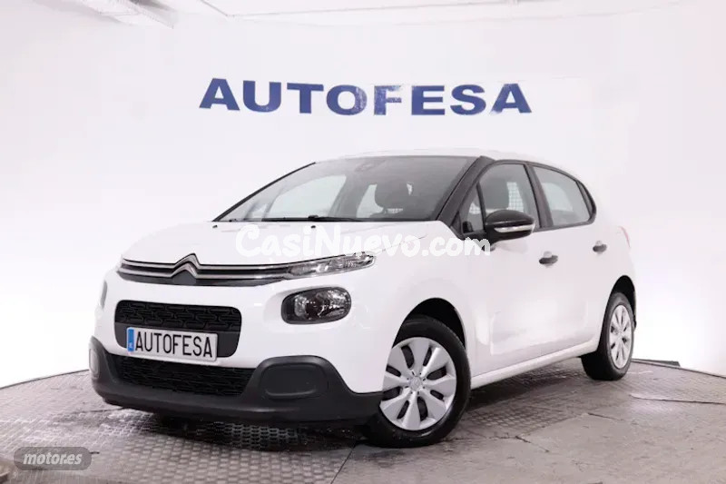 Citroen C3 COMERCIAL 1.5 BLUEHDI 100CV 5P # IVA DEDUCIBLE, BLUETOOTH de 2020 con 128.200 Km por 7.25...