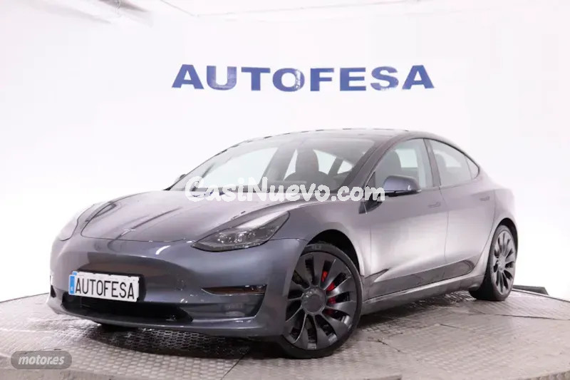 Tesla Model 3 PERFORMANCE AWD AUTO 513CV 4P # CUERO, TECHO PANORAMICO, NAVY de 2023 con 50.800 Km po...