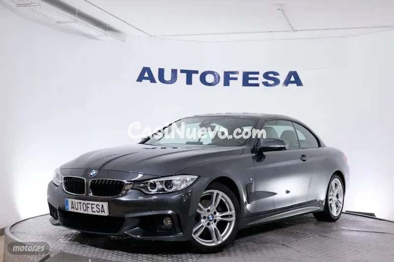 BMW Serie 4 20D CABRIO AUTO PACK M # CUERO,NAVY,BIXENON de 2017 con 211.000 Km por 22.850 EUR. en Madrid