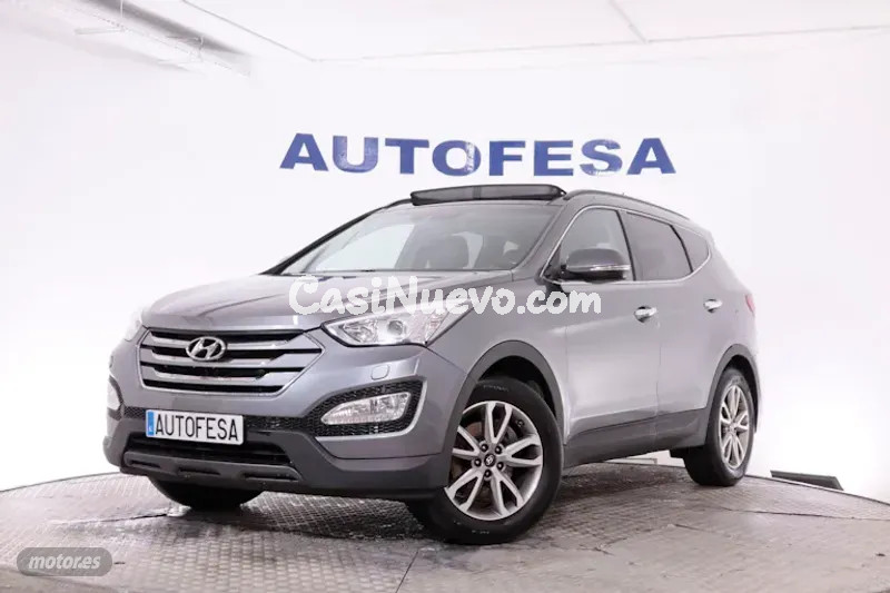 Hyundai Santa Fe 2.2 CRD AWD 197CV 7PLAZAS 5P # CUERO, TECHO ELEC PANORAMICO, NAVY, PARKTRONIC de 20...