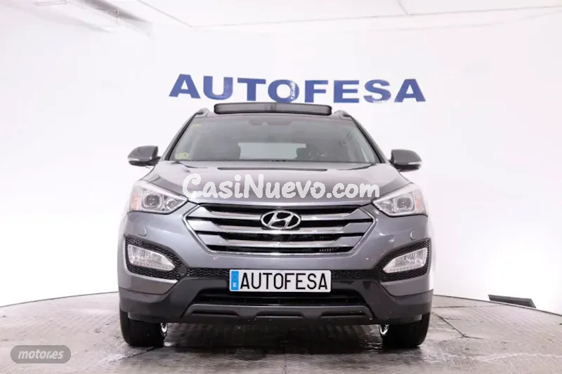 Hyundai Santa Fe 2.2 CRD AWD 197CV 7PLAZAS 5P # CUERO, TECHO ELEC PANORAMICO, NAVY, PARKTRONIC de 20...