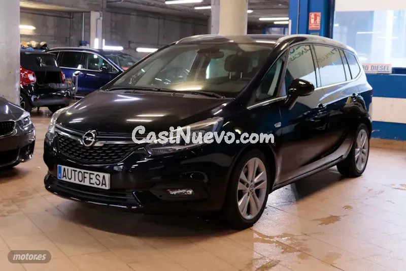 Opel Zafira 1.6T EDITION AUTO 136CV 7PLAZAS 5P #IVA DEDUCIBLE, NAVY,PARKTRONIC de 2019 con 94.200 Km...