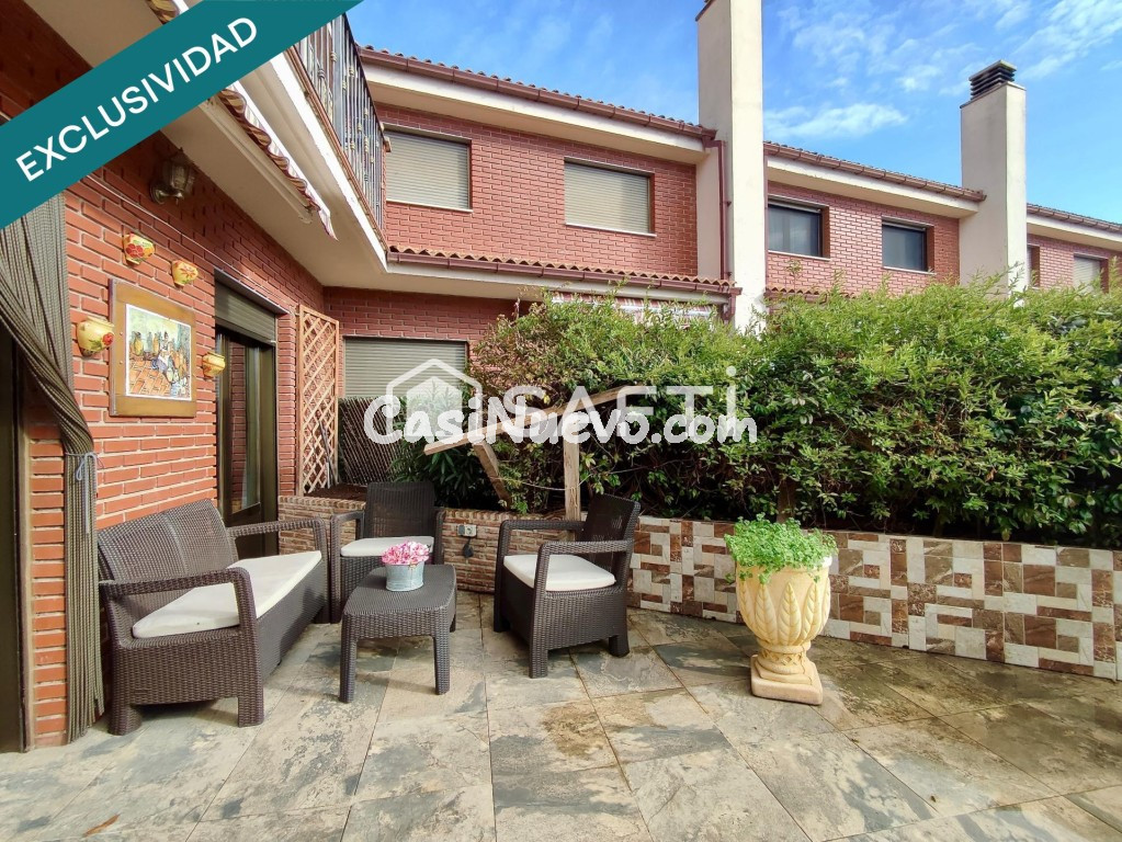 Espectacular chalet de esquina con gran merendero (txoko).