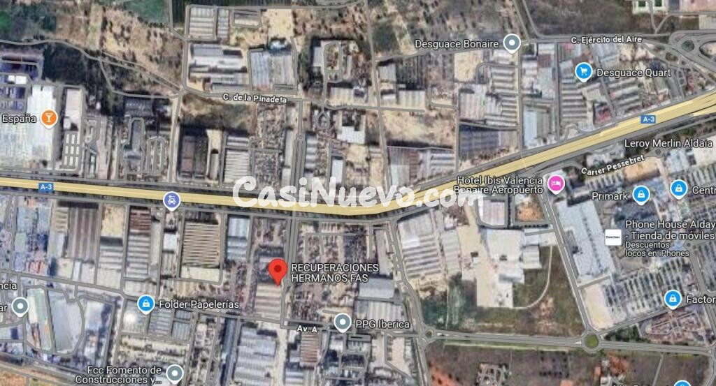 Gran centro de recuperación de metales en venta.