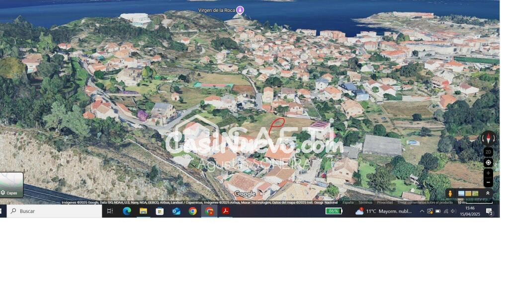 Terreno urbano en venta en San Antón, Baiona