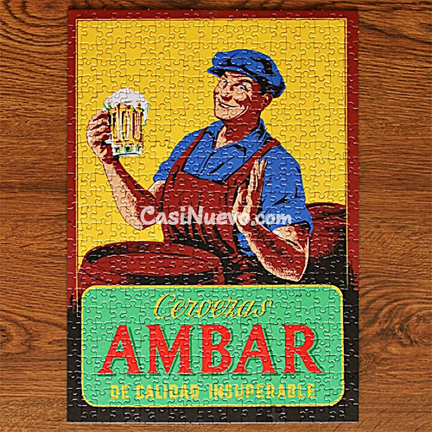 Puzzle Cervezas Ambar 125 Aos: Nuevo y precintado