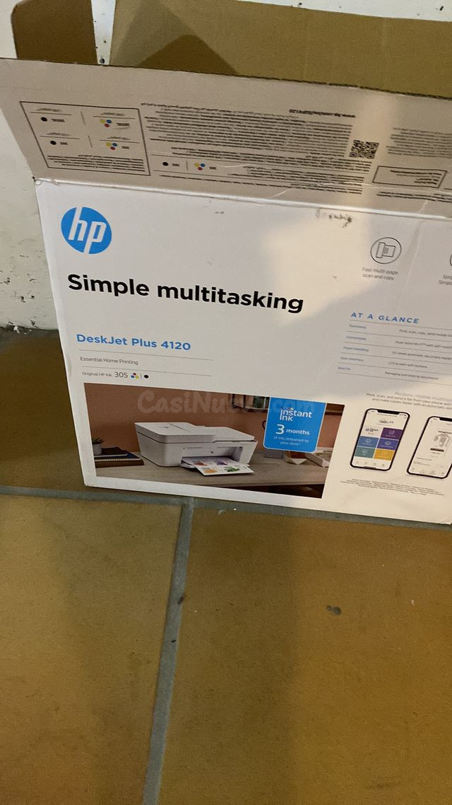 Impresora Hp + Fax + Wifi con cartuchos