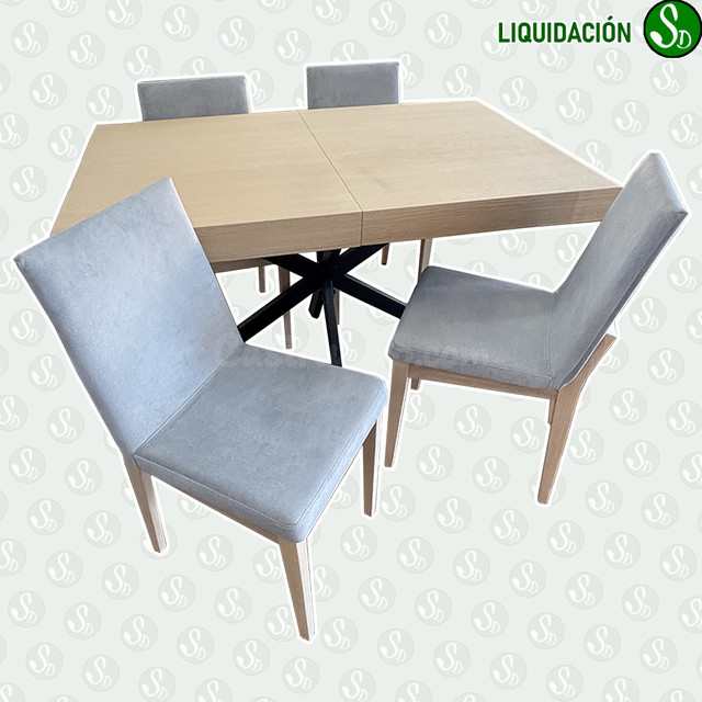 Mesa de comedor y 4 sillas