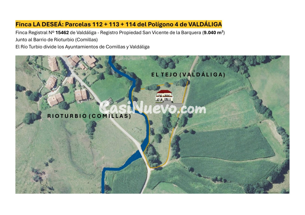 Suelo urbanizable en Venta en Rioturbio Cantabria