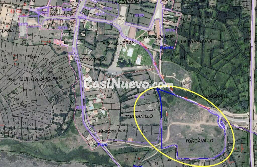 SUELO EDIFICABLE EN EL NÚCLEO URBANO DE CUADROS, JUNTO A LA ZONA DEPORTIVA