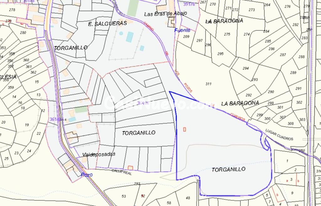 SUELO EDIFICABLE EN EL NÚCLEO URBANO DE CUADROS, JUNTO A LA ZONA DEPORTIVA