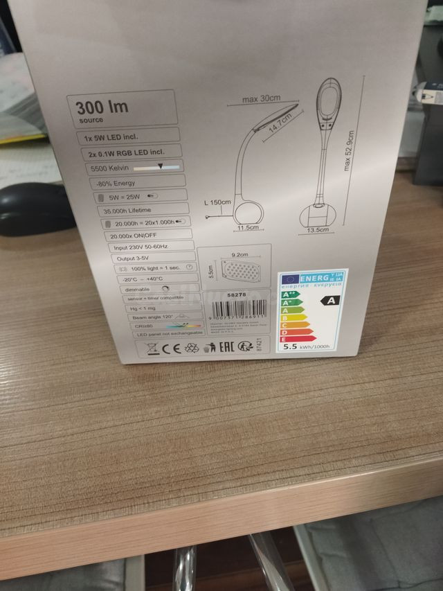 LAMPARA DE SOBREMESA LED - foto 4