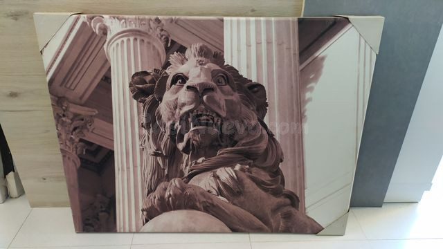 Cuadro Madrid león de las Cortes (exposición)