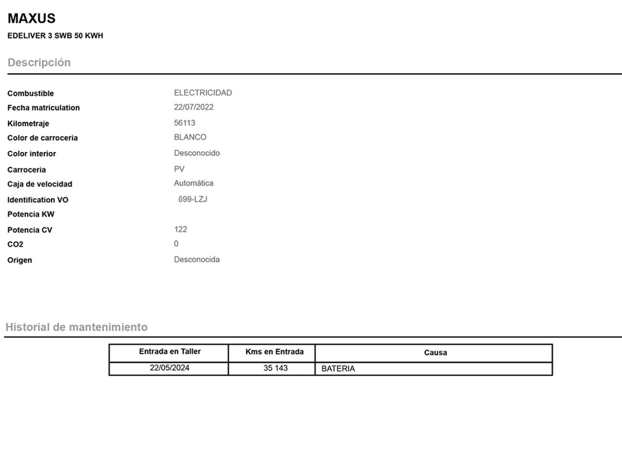 Maxus eDeliver 3 SWB 50kWh - foto 19
