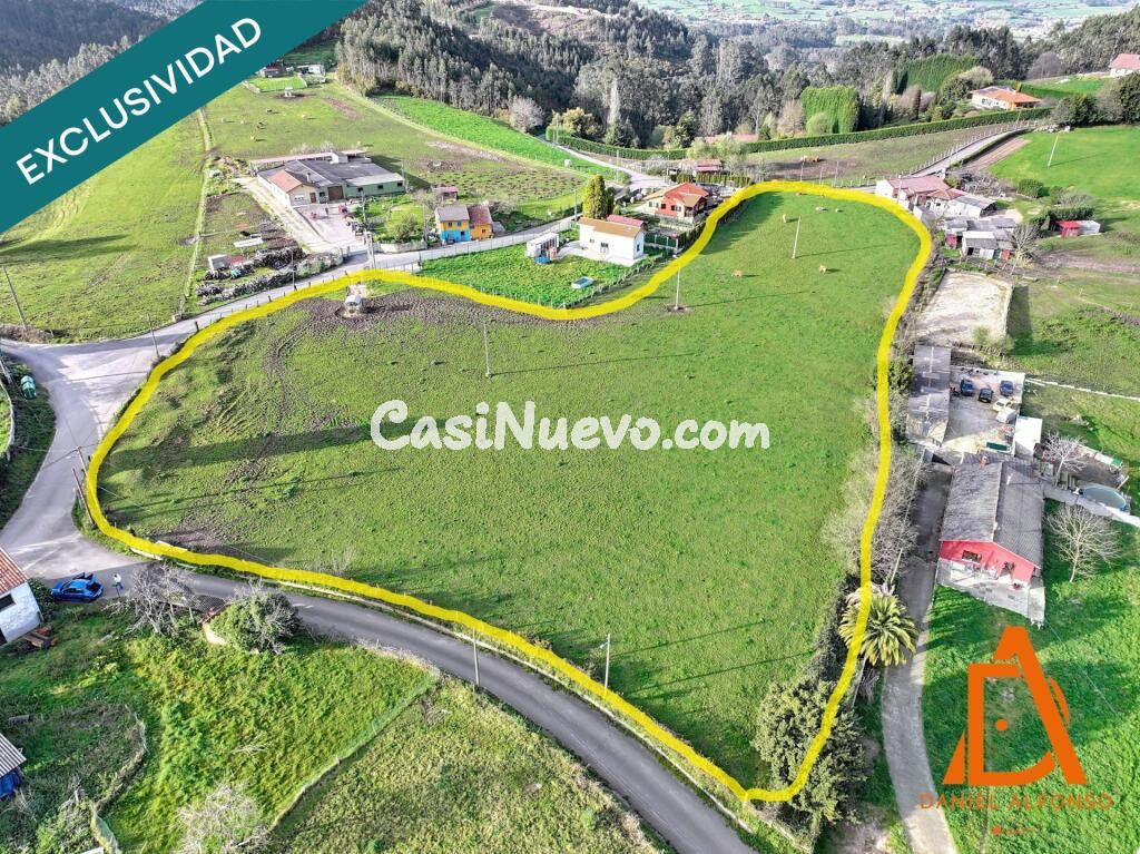 Finca parcelable y edificable a solo 15 minutos de Gijón y Oviedo