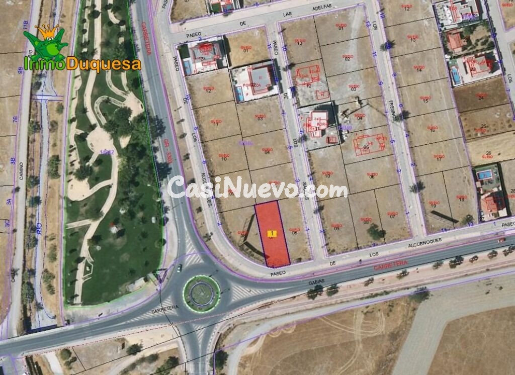 Solar urbano en la entrada de Las Gabias (Urb. Los Chopos).