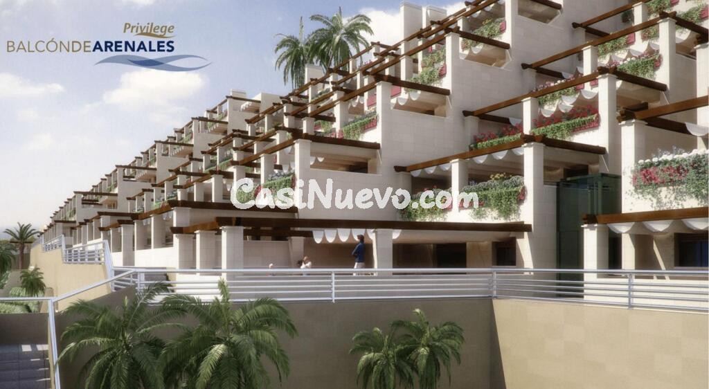 Apartamentos de lujo en Balcón de Arenales con vistas al mar y la isla de Tabarca.