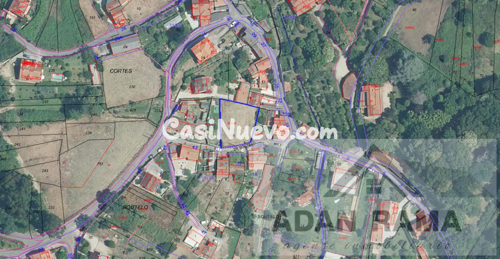 Venta de terreno en Villagarcía, de 620m2