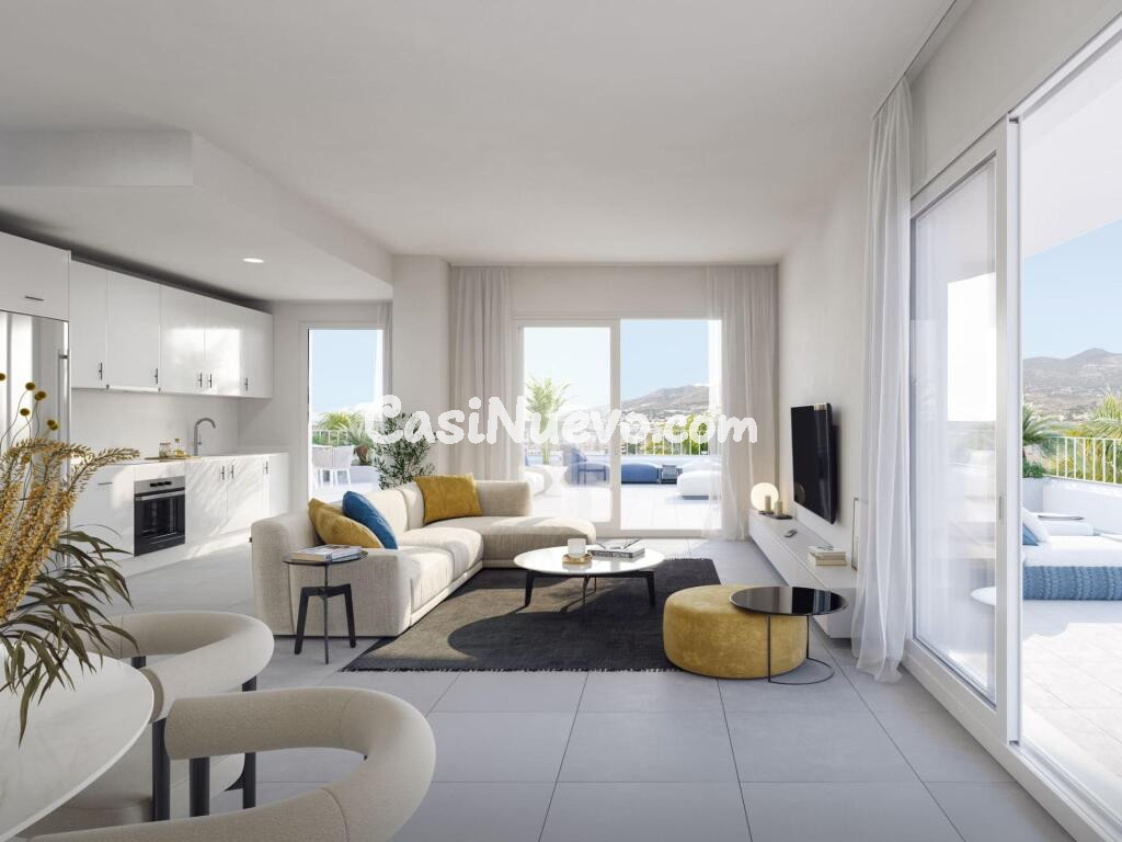PISO EN PLANTA BAJA 3 DORM A ESTRENAR con amplia terraza y JARDÍN, PISCINAS, VISTAS, 2 GARAJE y TRASTERO!!