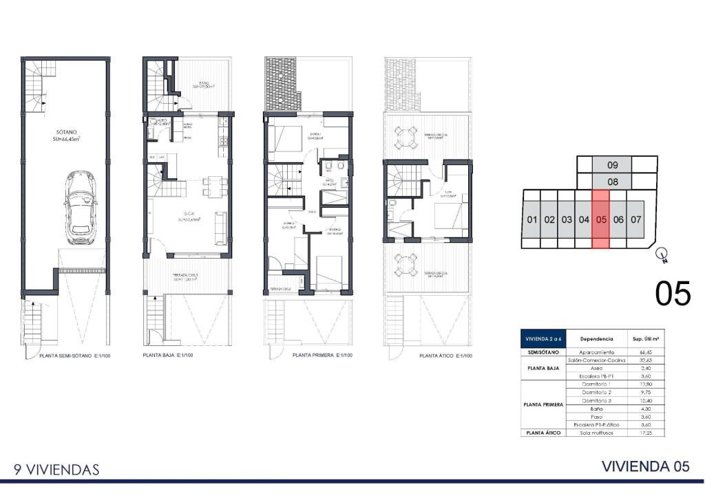 Casas adosadas de obra nueva con solárium y sótano en Rafal, - foto 60