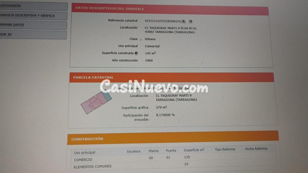 Local comercial en Venta en Tarragona Tarragona