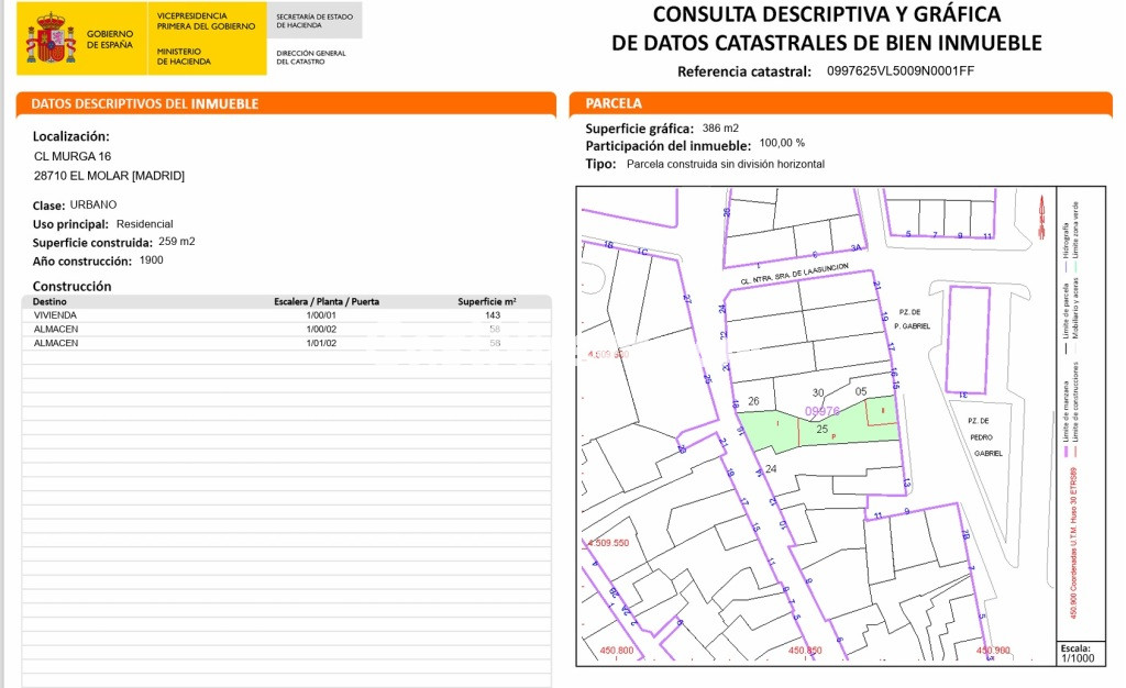 Solar urbano en Venta en Molar, El Madrid