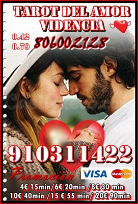Videncia y Tarot del Amo VISA desde 4€ 15 min/ 6 € 20min/8€ 30min /12€ 45min. . 17€ 70 min