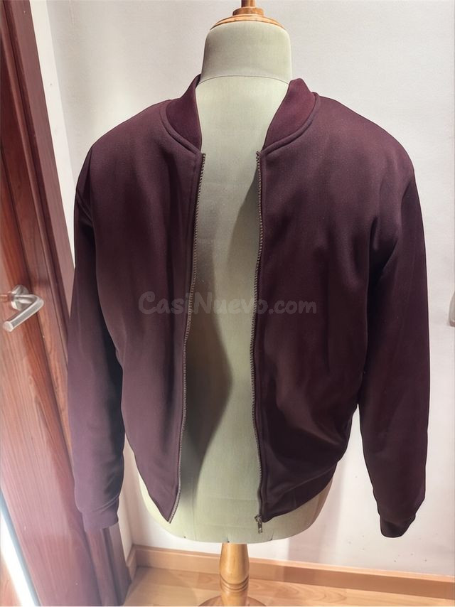 Chaqueta bomber burdeos talla M