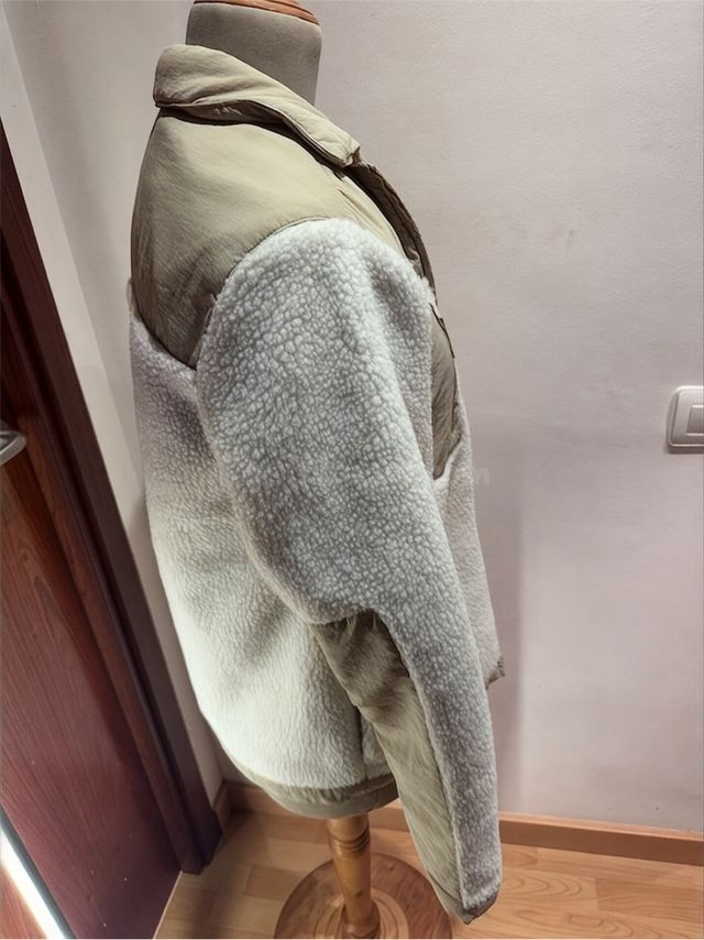 Chaqueta sherpa + nylon - foto 3