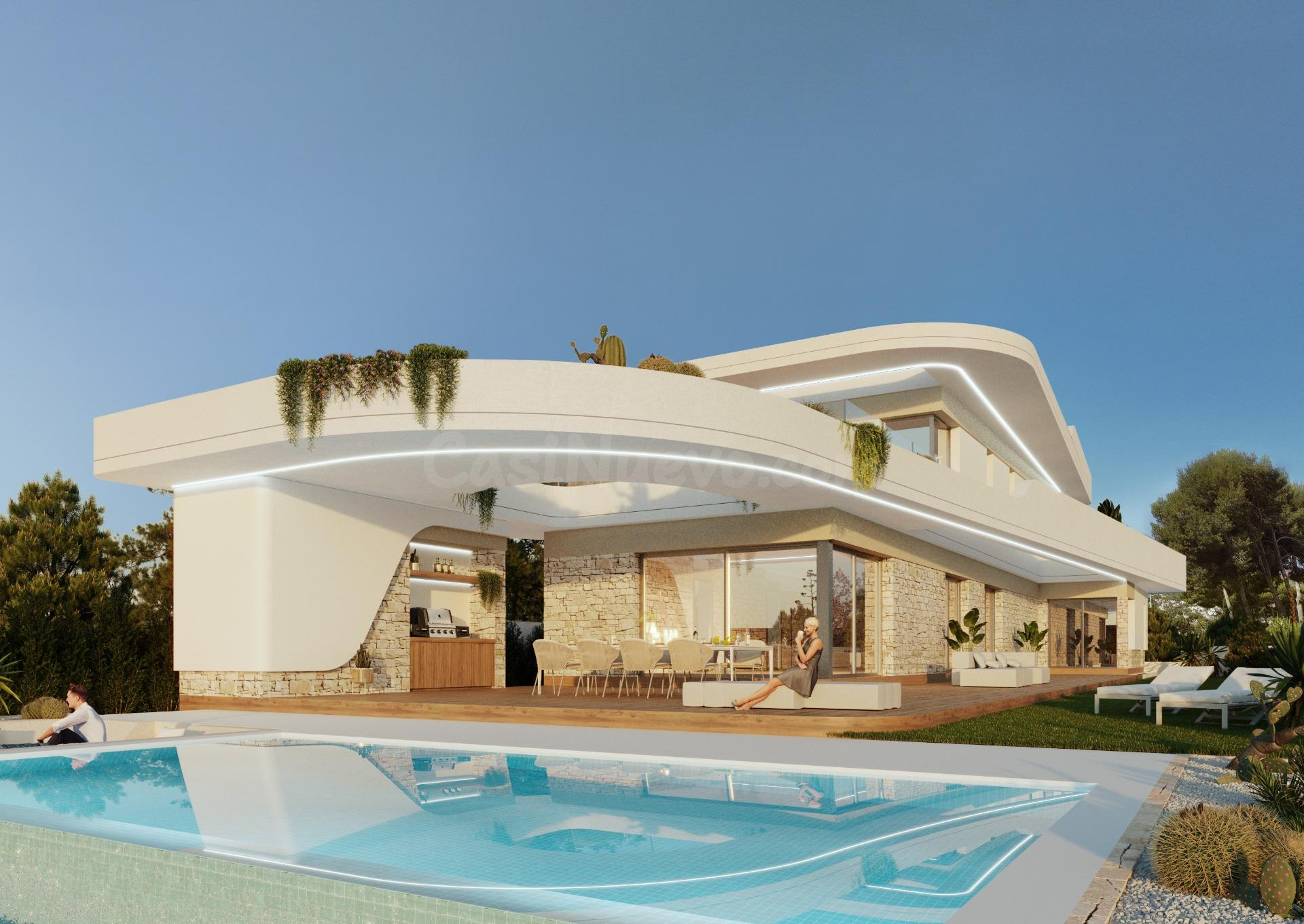 Villa Elise en Moraira: Diseño mediterráneo, privacidad y confort en plena Costa Blanca - foto 2