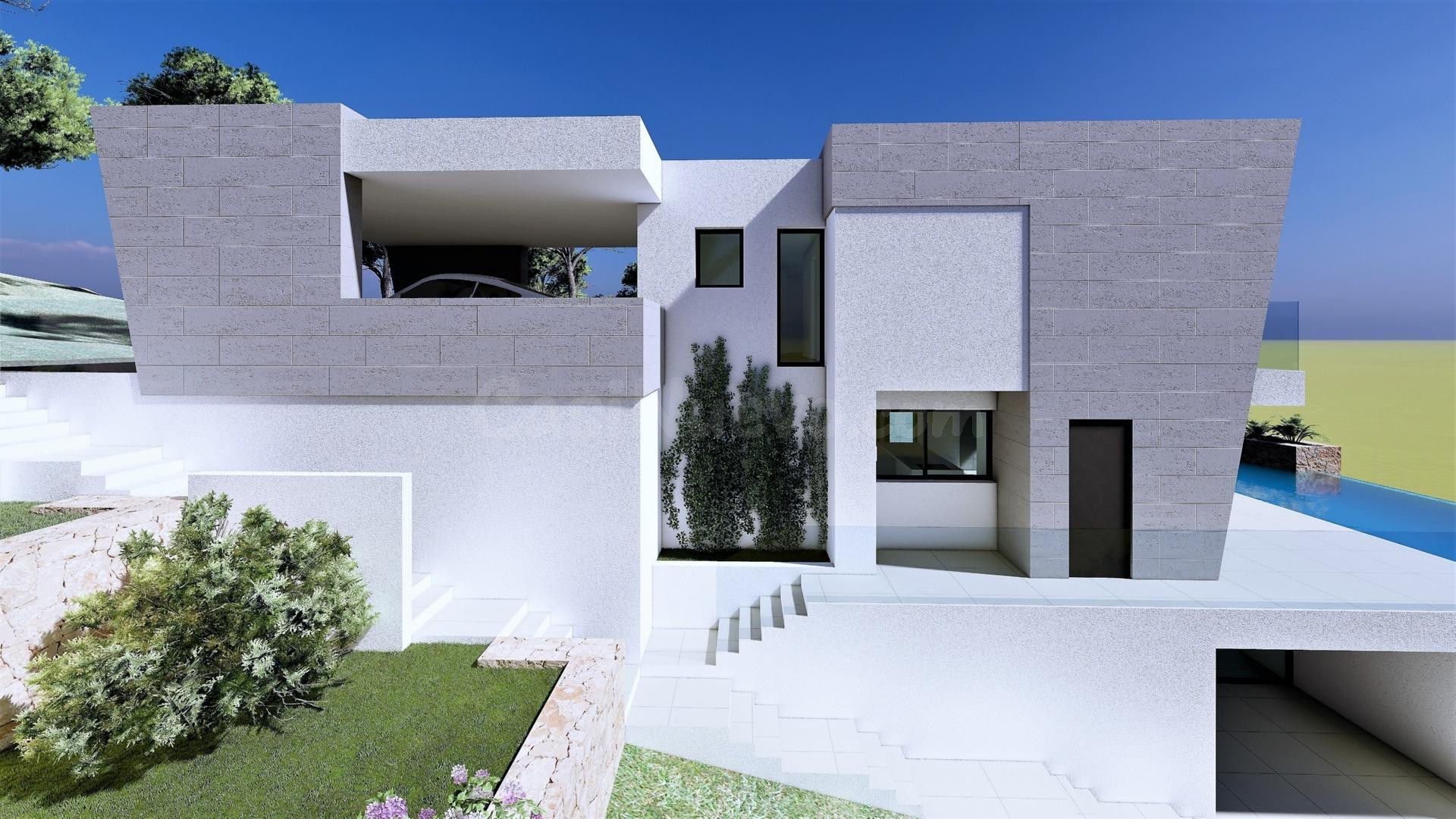 Villa Aral con piscina y vistas al mar en Cumbre del Sol, Be - foto 5