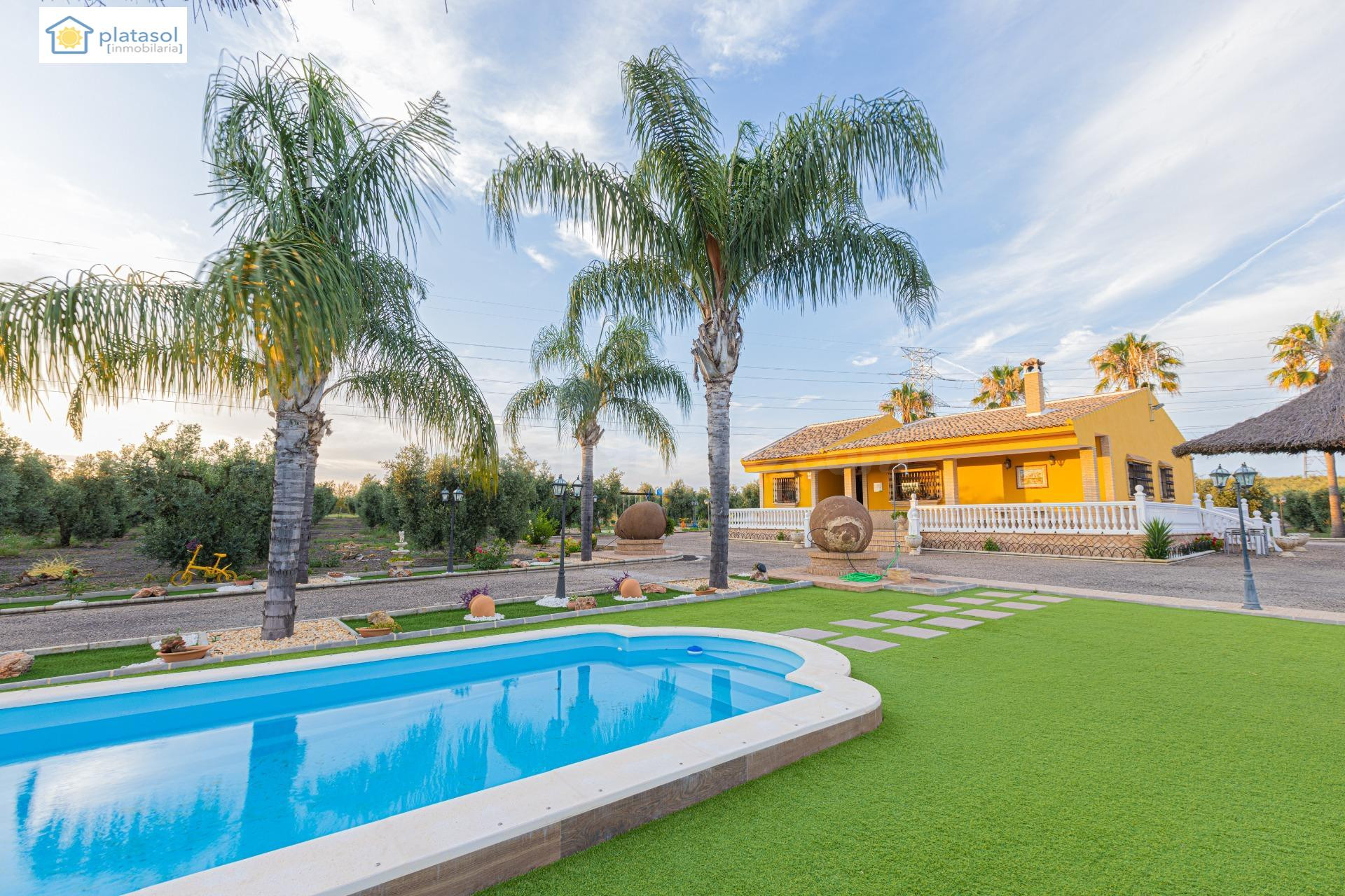 Finca con magnífica vivienda en Chucena, autovía Sevilla - Huelva