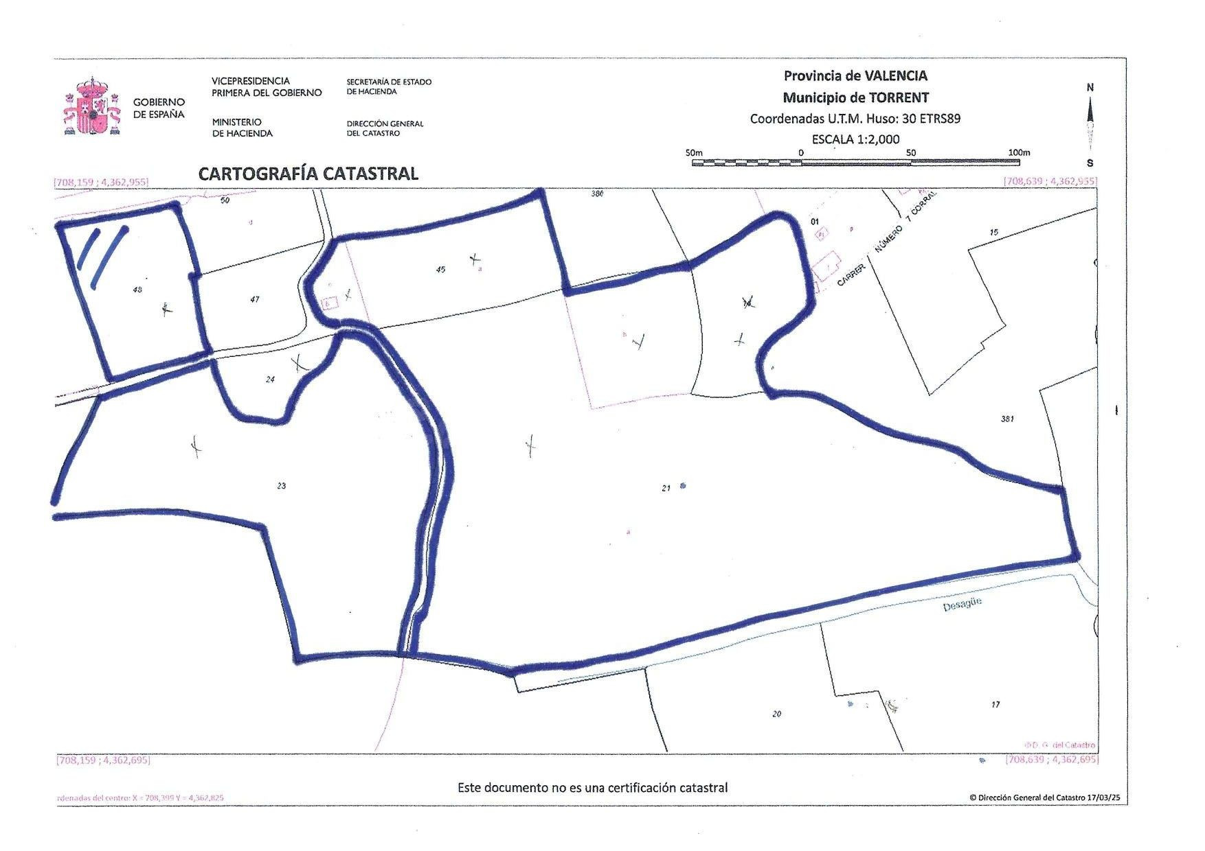 Finca rústica de 60.757m2 con algarrobos y almendros – Ideal para producción agrícola o huerto solar