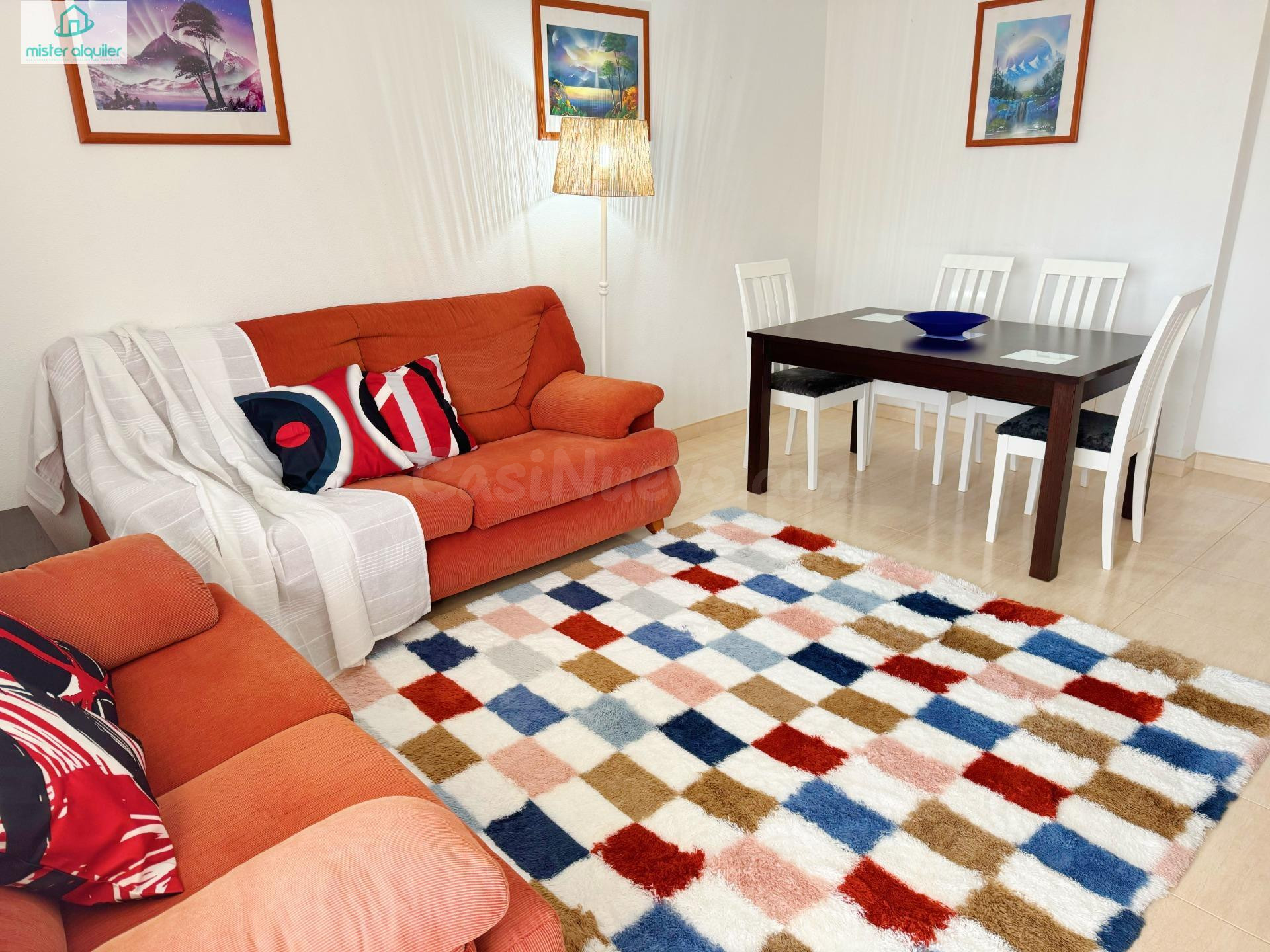 ALQUILER DE APARTAMENTO EN EL CAMPELLO CON PISCINA, TERRAZA Y CERCA DEL MAR