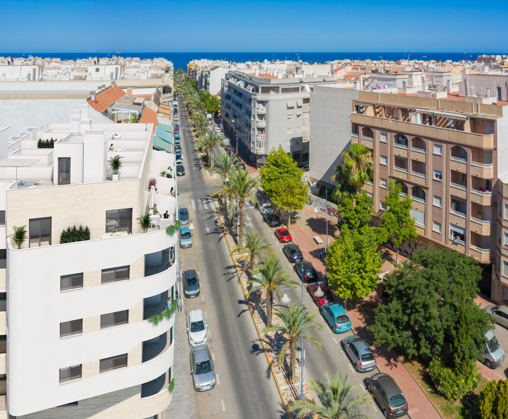 Obra Nueva en la misma Av. Habaneras con piscina comunitaria