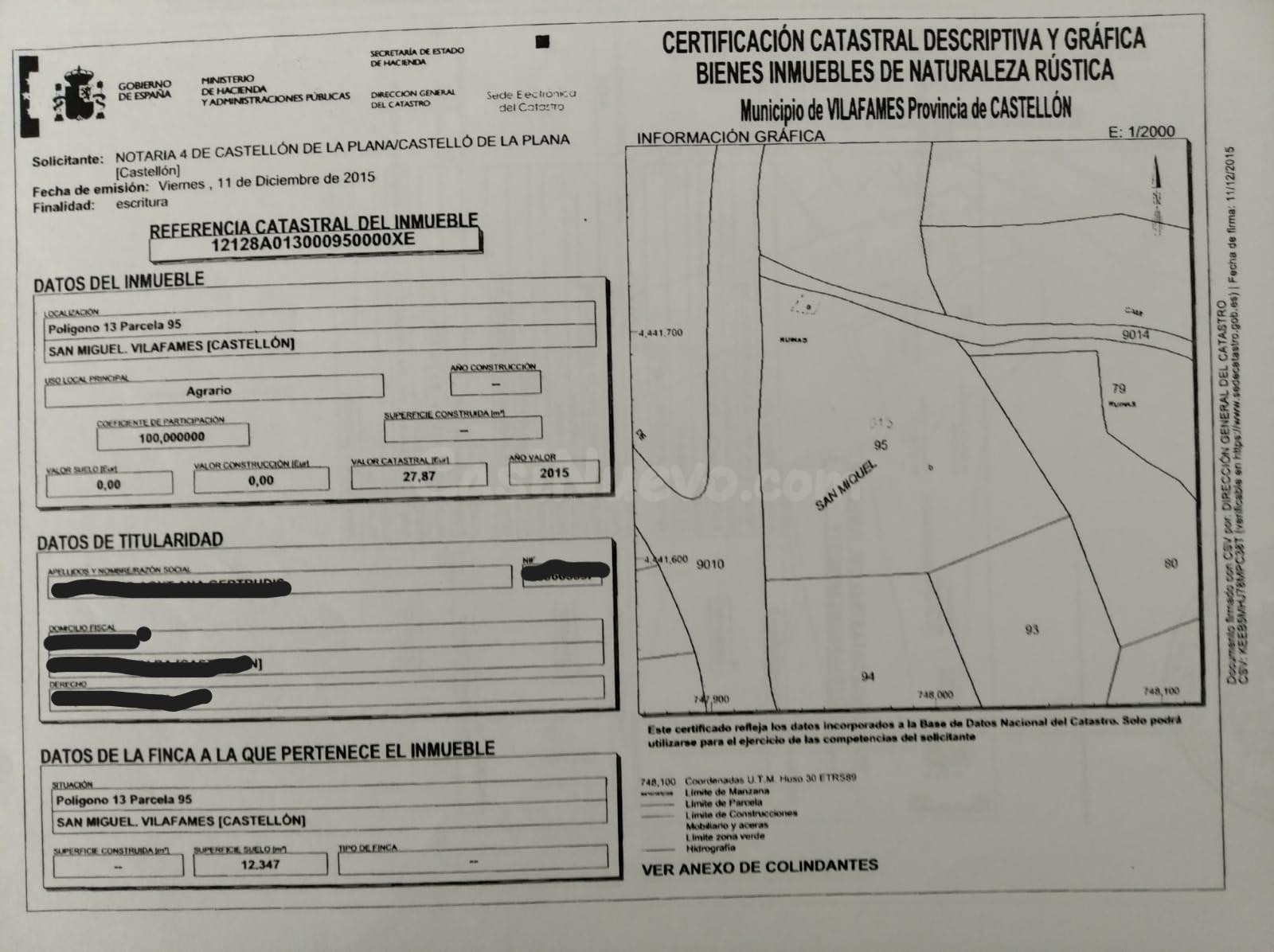 FINCA RUSTICA EN VILLAFAMES CON CASETA DE APEROS - foto 3