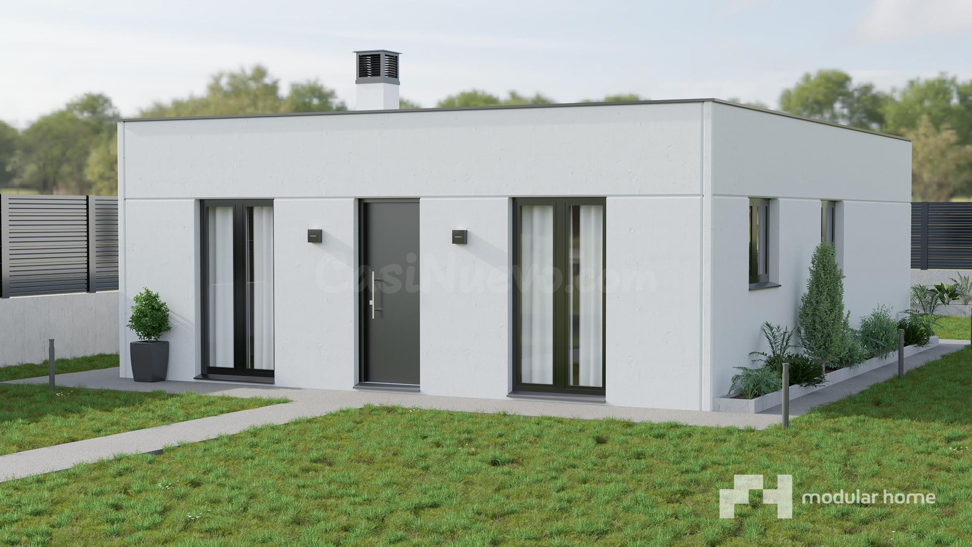 Casa Modular de hormigón + Parcela en Roda de Berà | Proyecto MH 80 DISEÑO, acabados Prime,  Llave en Mano