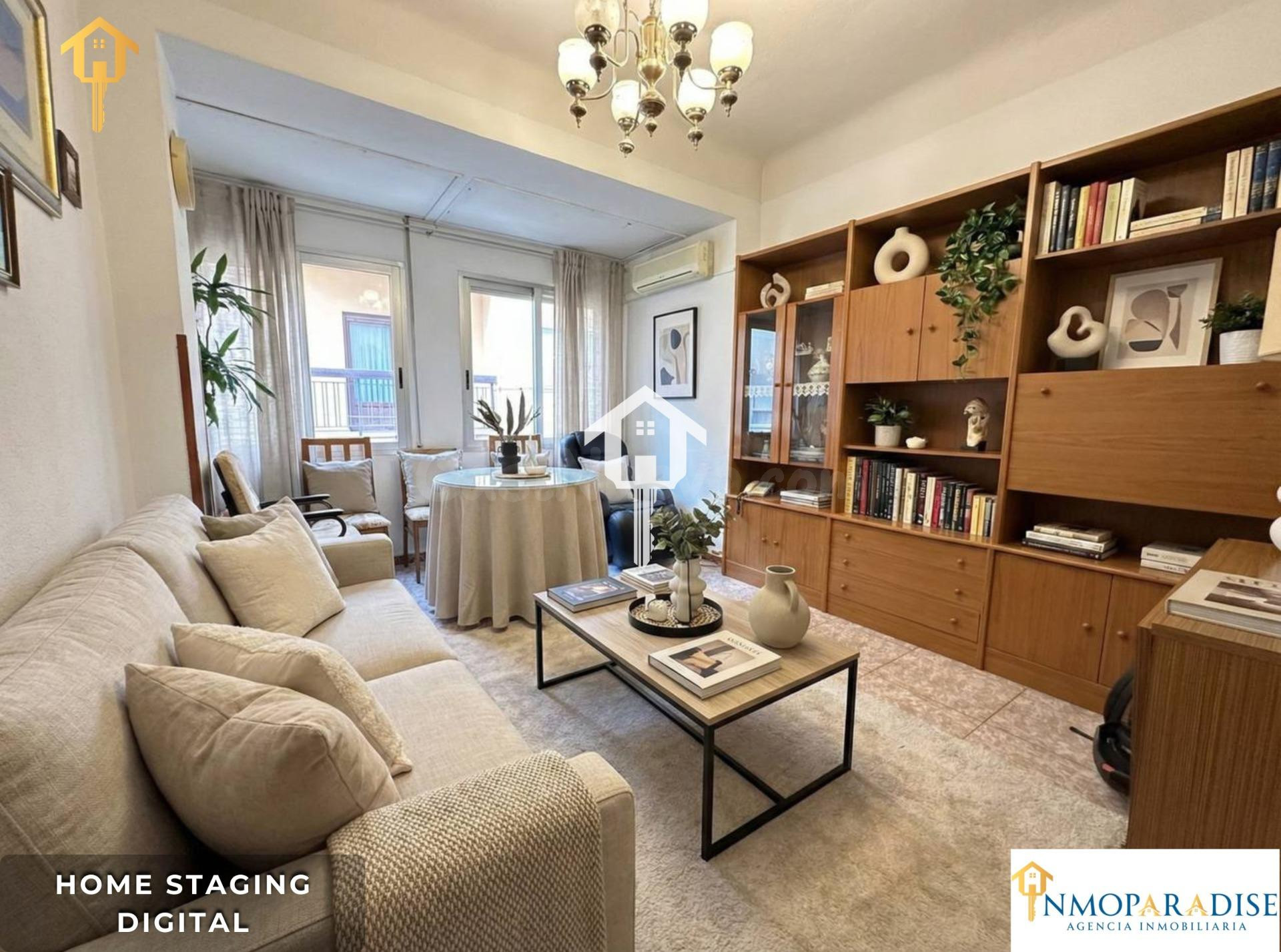 PISO EN VENTA EN EL CENTRO DE ALICANTE, 77m2, CUATRO DORMITORIOS, DOS BAÑOS, TERCERA PLANTA CON ASCENSOR