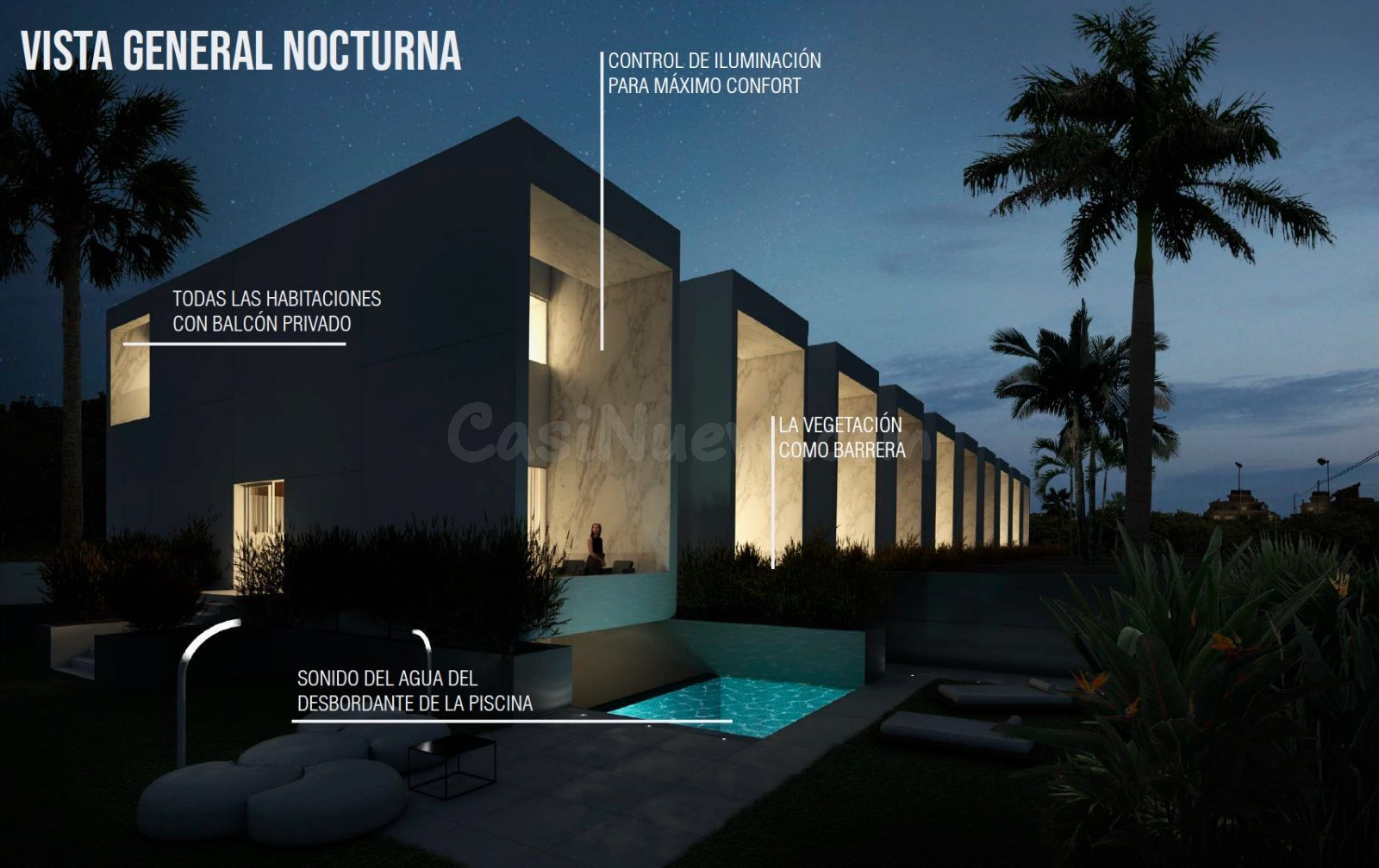 Lujosas villas independientes con piscina privada desbordante, garaje para 2 coches, 3/4 habitaciones y 3 baños en el centro de El Albir. - foto 3