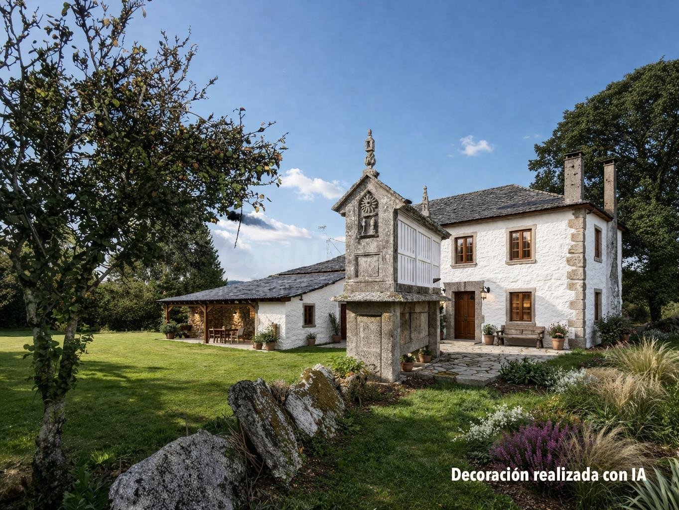 Casa de labranza con más de 6 hectáreas de terreno en Terra Chá