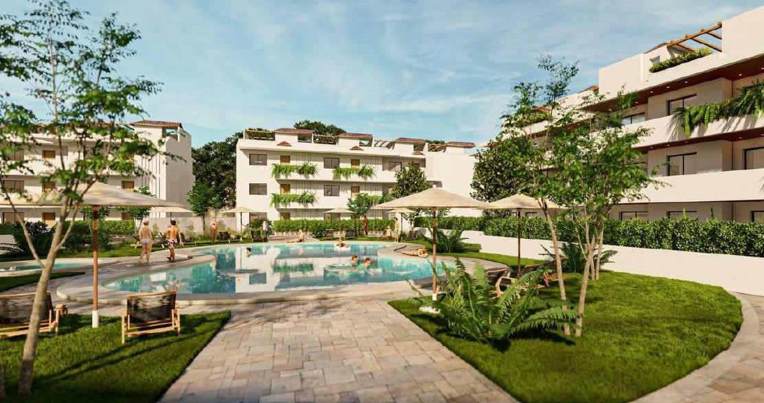 Riviera del Sol - Piso, 2 Dormitorios, Terraza, Piscina, Jardín, Garaje, Solárium