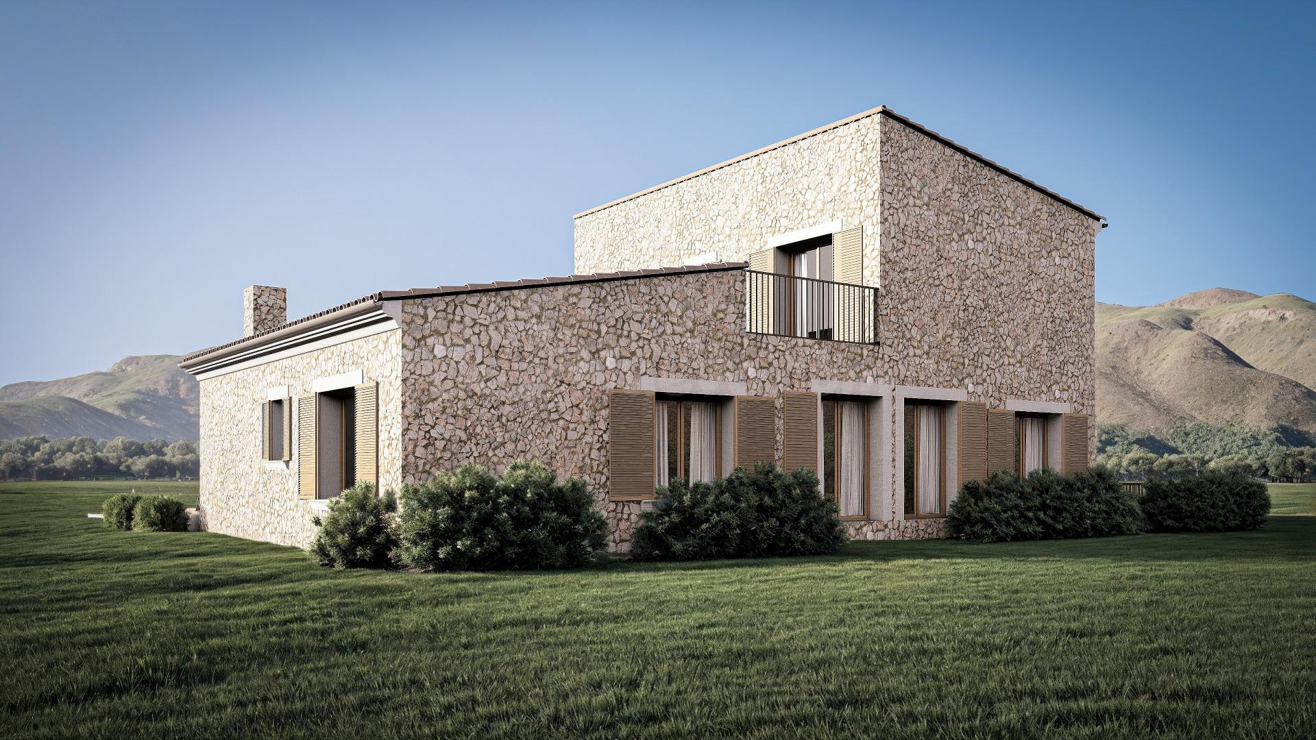 🌳 Terreno rústico urbanizable con proyecto aprobado para vivienda unifamiliar con piscina privada en Muro