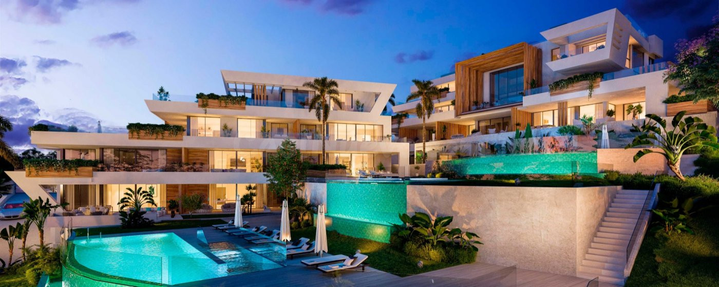 VILLAS ADOSADAS DE LUJO- PIE DE PLAYA- OBRA NUEVA- PISCINA PRIVADA