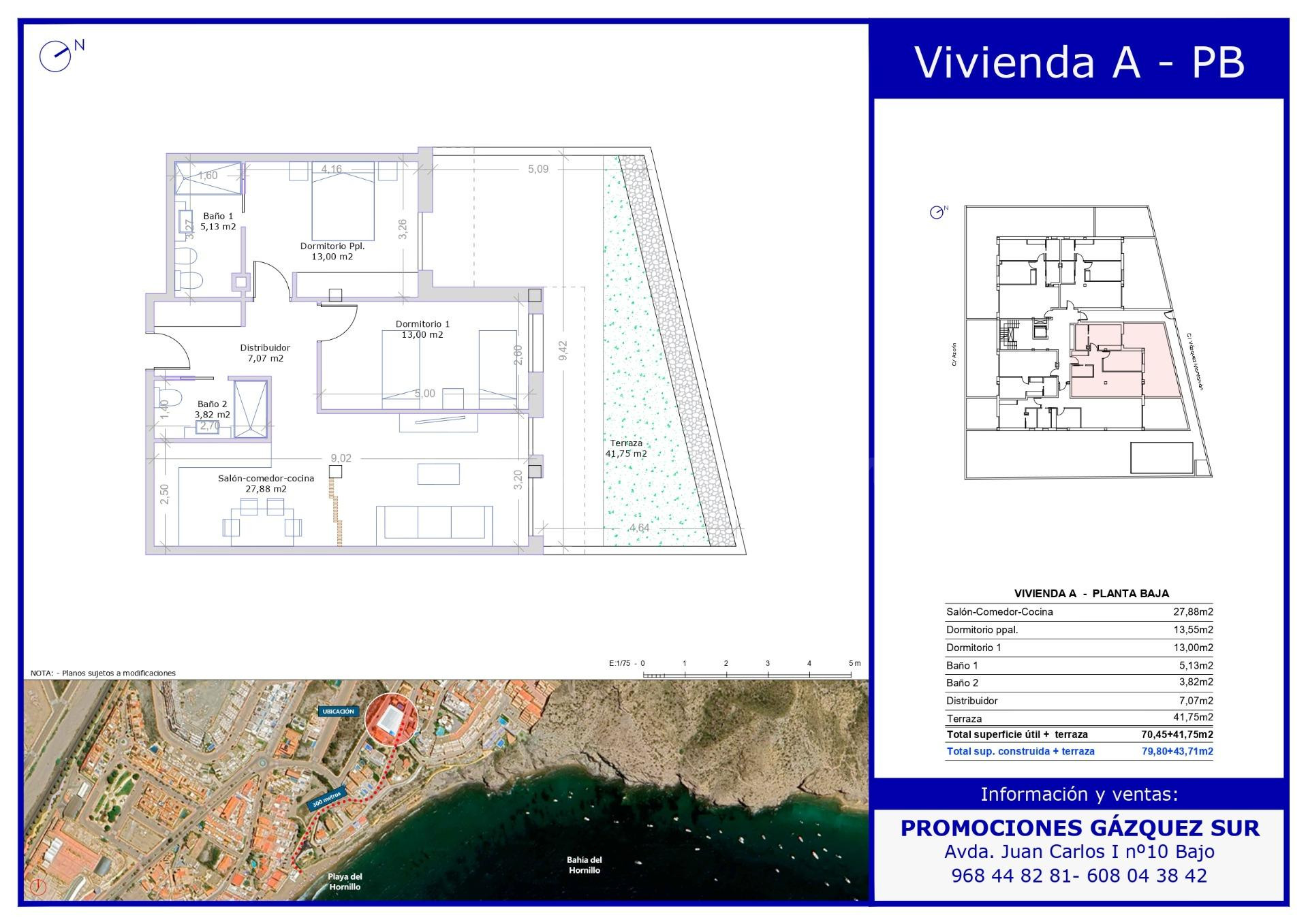 Vive la exclusividad a 300 m del mar en Águilas
