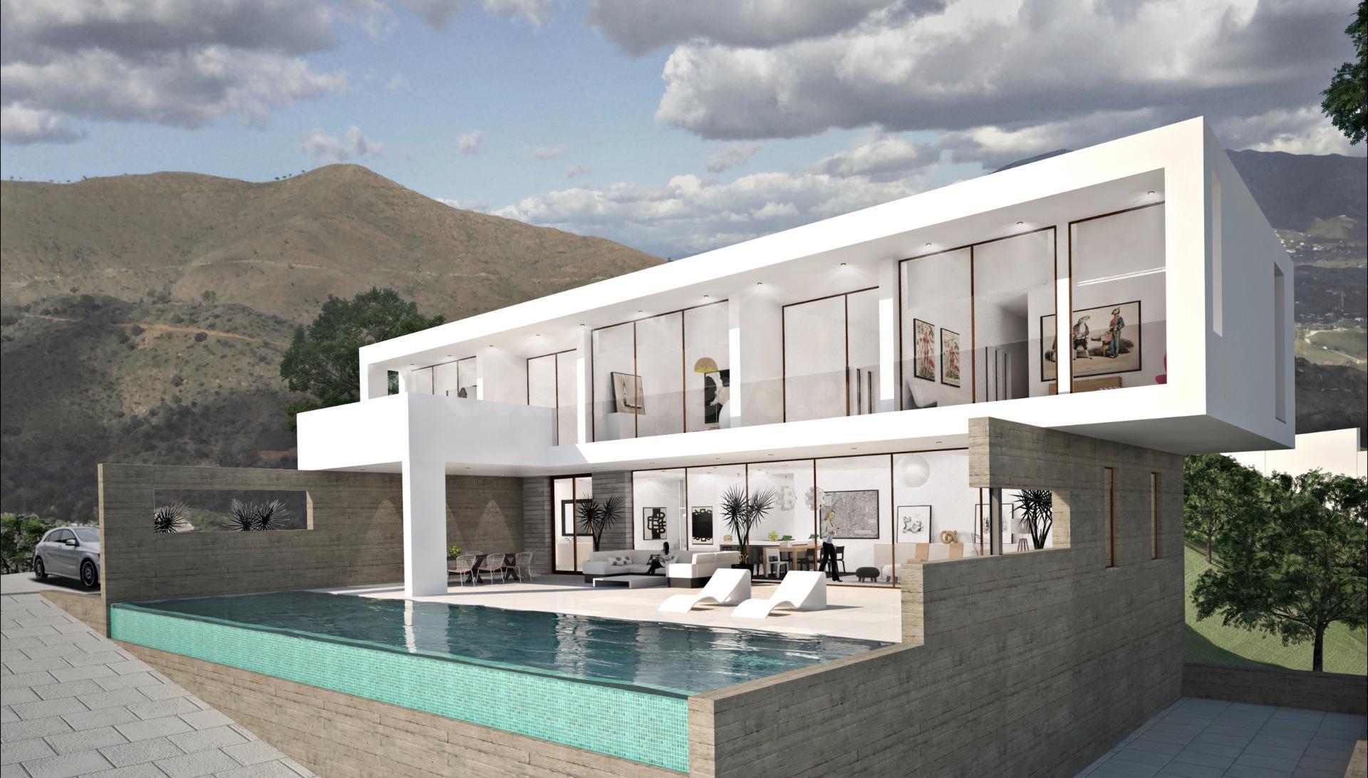 Villa de lujo de 4 dormitorios y 4 baños con vistas panorámicas. La Mairena, Ojén - Marbella