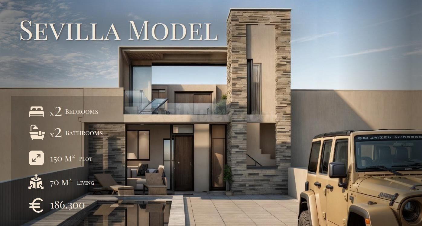 VILLA DE LUJO EN (LA PINILLA) MURCIA. PISCINA. 2 DORM. 2 BAÑOS. PARCELA 150 M2. SOLARIUM 44 M2.