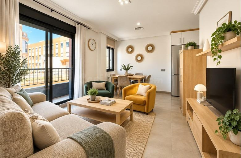 INMOBILIARIA SOL 8 VIDAL. PISO NUEVO A ESTRENAR EN LA MATA. SEGUNDA LINEA DE PLAYA. PRECIOSA VIVIEND