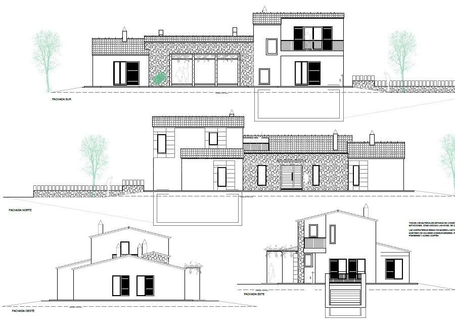 Terreno urbanizable con proyecto de vivienda  en campos